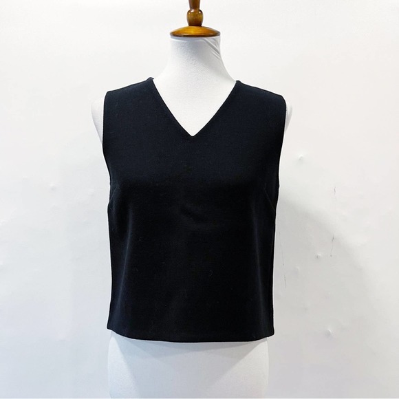 Kate Spade “Blaze A Trail” Black Sheath Blouse Vest Size 4 - Picture 5 of 10